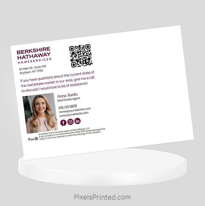 Berkshire Hathaway Fall Maintenance postcards PixelsPrinted