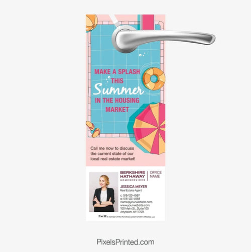 Berkshire Hathaway Stay Cool Summer Door Hanger PixelsPrinted