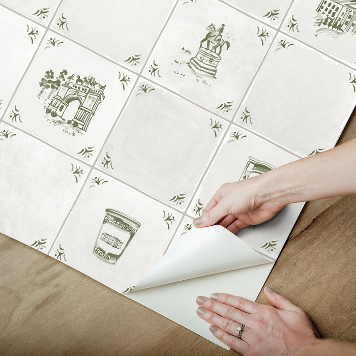 Brooklyn Delft P&S Wallpaper - how to peel