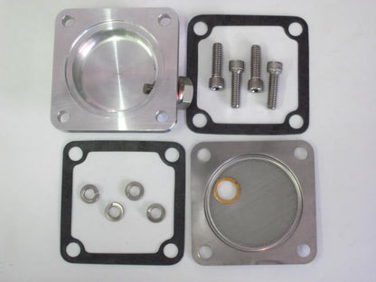 BSA 67-1285 A65 A50 A10 A7 sump plate w drain plug aluminum UK Made