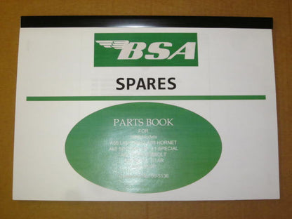 BSA A65 A50 spares parts book 1966