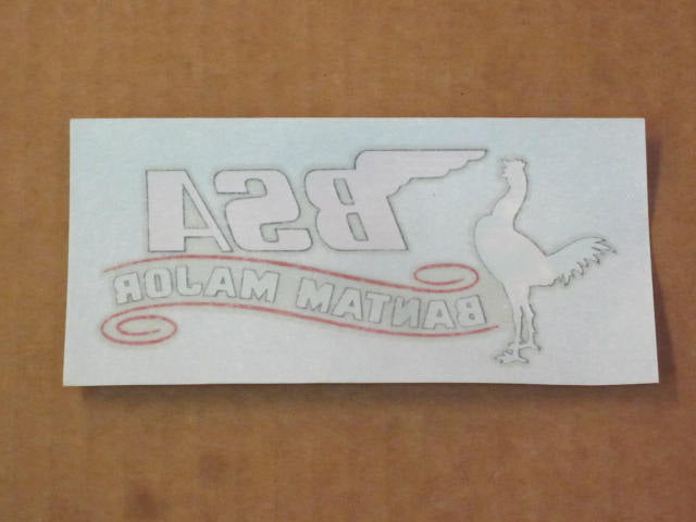 BSA Bantam varnish transfer decal Right side