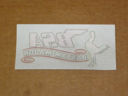 BSA Bantam varnish transfer decal Right side