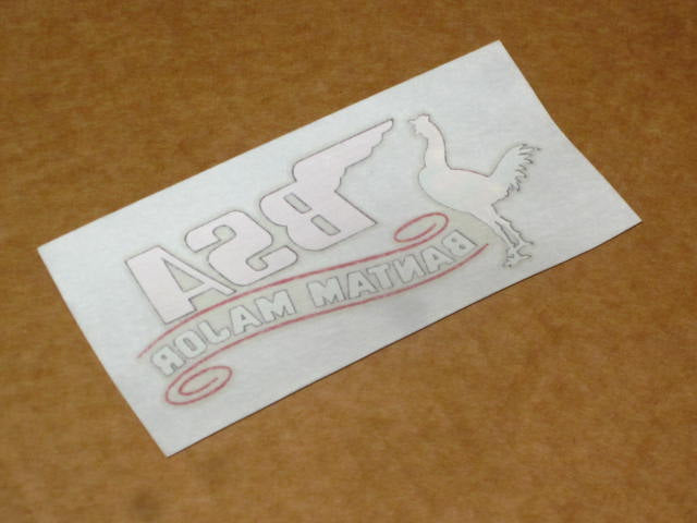 BSA Bantam varnish transfer decal Right side