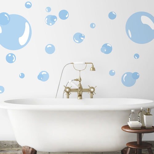 Bubbles Wall Decals in a room setting