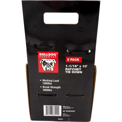 Bulldog Hardware Ratchet Tie Down 2 pk.