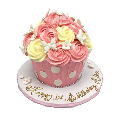 Butterfly Cupcake Theme Cake Freed's Bakery