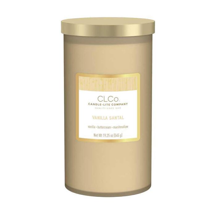 Candle-lite Frosted Jar Candle Vanilla Santal 19.25 oz.