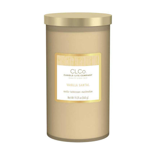 Candle-lite Frosted Jar Candle Vanilla Santal 19.25 oz.