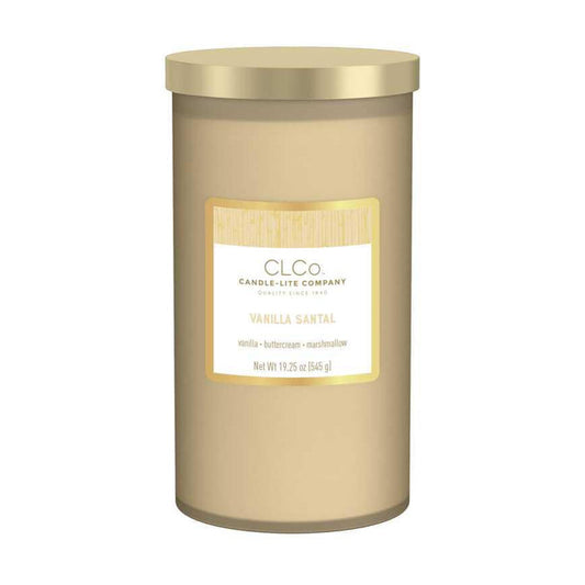 Candle-lite Frosted Jar Candle Vanilla Santal 19.25 oz.