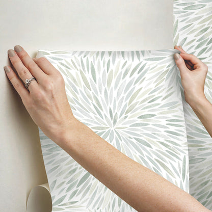 Cat Coquillette Burst Peel and Stick Wallpaper - how to stick