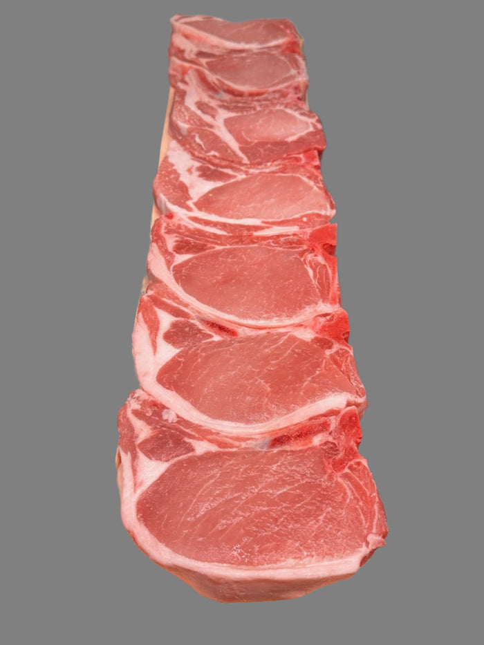Center Cut Pork Rib Chops. all Natural