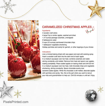 Century 21 Christmas recipe postcards postcards PixelsPrinted