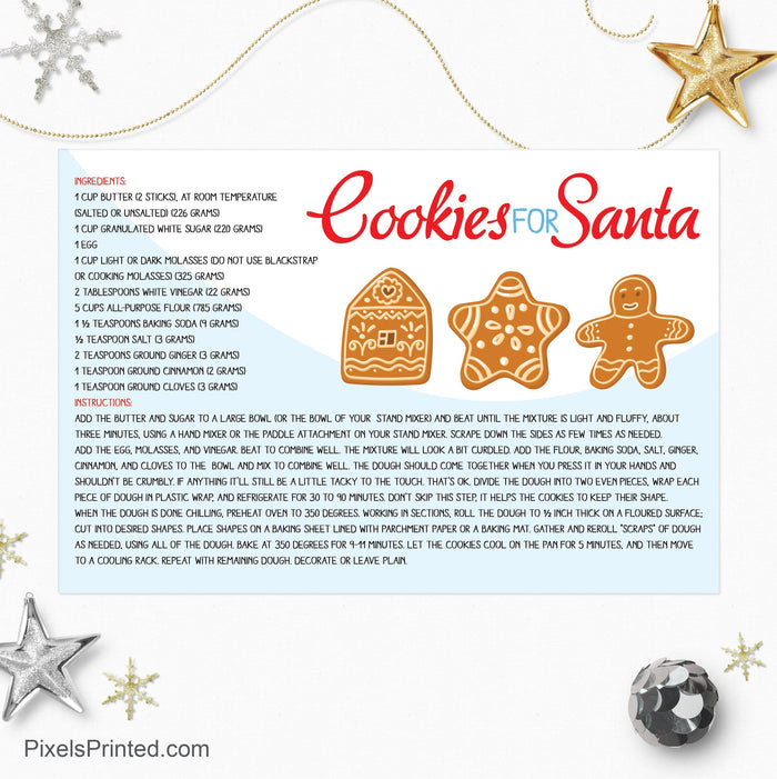 Century 21 Christmas recipe postcards postcards PixelsPrinted