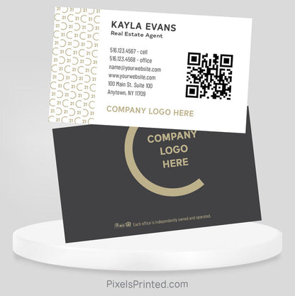Century 21 real estate business cards Business Cards PixelsPrinted