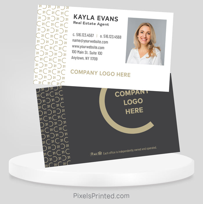 Century 21 real estate business cards Business Cards PixelsPrinted