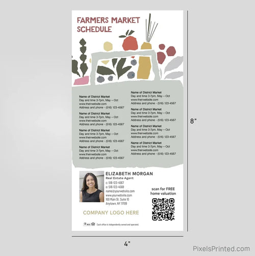 Century 21 real estate Farmers Market calendar Postcard Magnet postcard magnets PixelsPrinted