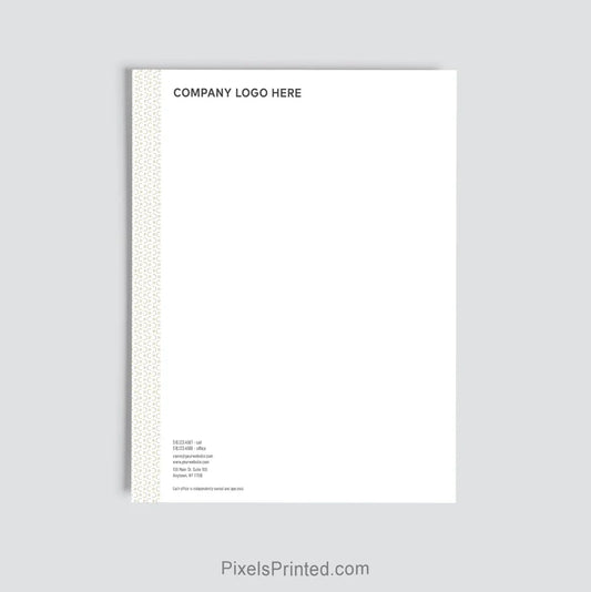 Century 21 real estate office letterhead personalized for brokerage use