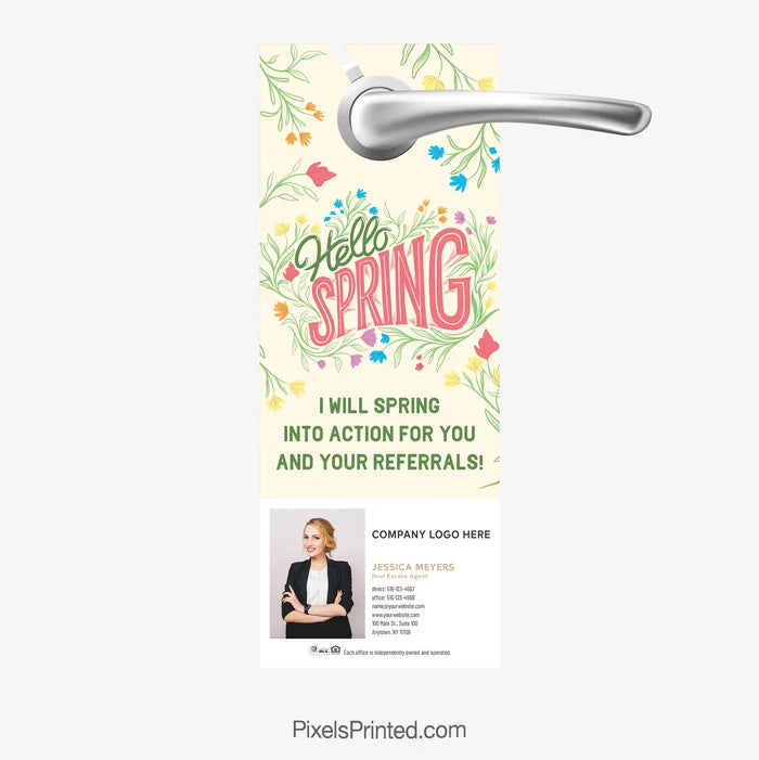 Century 21 real estate spring door hangers referral business