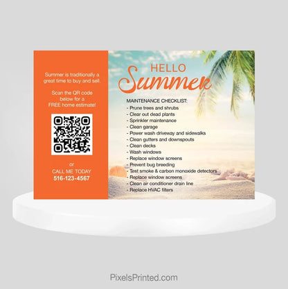 Century 21 real estate summer maintenance mailers PixelsPrinted