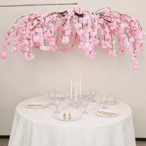 artificial flower chandelier, silk flower ceiling canopy, hanging floral chandelier, cherry blossom ceiling decor, floral ceiling canopy#color_parent