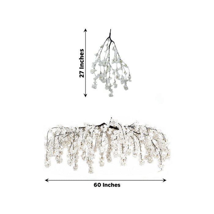 artificial flower chandelier, silk flower ceiling canopy, hanging floral chandelier, cherry blossom ceiling decor, floral ceiling canopy#color_parent
