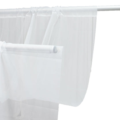 ceiling drape, ceiling curtain, drape panel, chiffon drape, backdrop, backdrop curtain, flame resistant curtain, sheer curtain, sheer chiffon backdrop#color_white