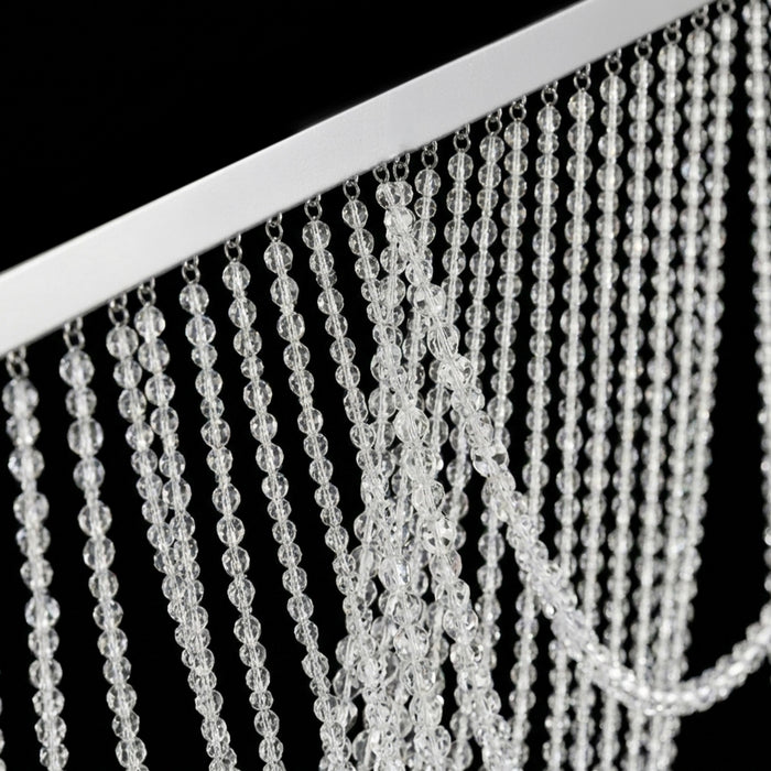 beaded curtain, beaded backdrop, acrylic beaded curtain, curtain valance, beaded swag valance#color_parent