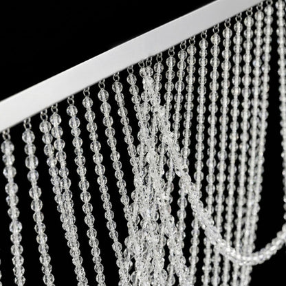 beaded curtain, beaded backdrop, acrylic beaded curtain, curtain valance, beaded swag valance#color_parent