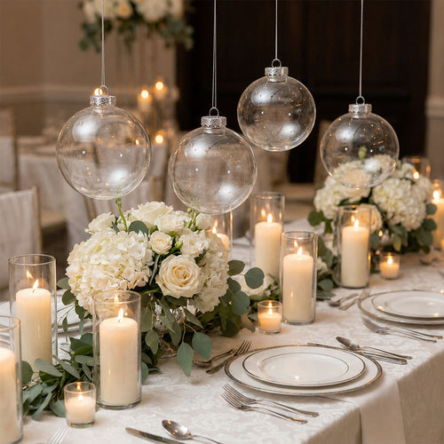 clear glass ornament balls, fillable glass ornaments, hanging glass baubles, transparent ornament balls, DIY glass ornaments, glass Christmas ornaments, hanging glass decorations, clear glass globes, decorative glass balls#size_parent