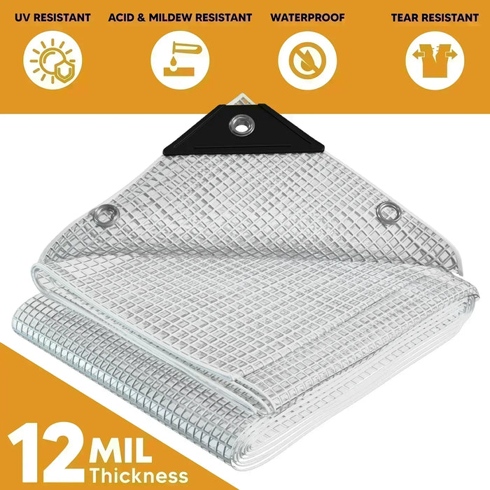 Clear Poly Tarps.