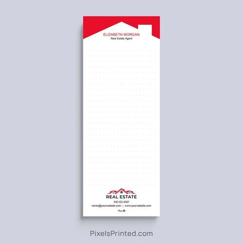 Personalized client appreciation real estate notepad with custom branding
