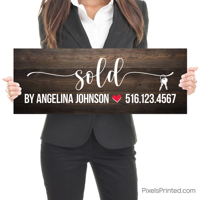Closing Day Sold By Sign for Real Estate Agents