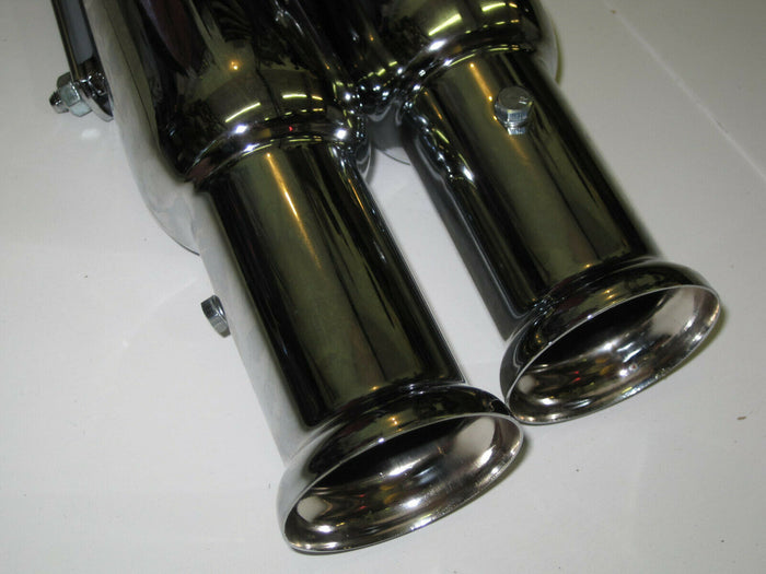 Cocktail shaker mufflers upswept megaphone 1 3/4" Triumph 650 Right & Left side