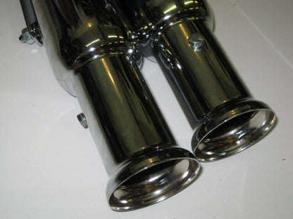 Cocktail shaker mufflers upswept megaphone 1 3/4" Triumph 650 Right & Left side