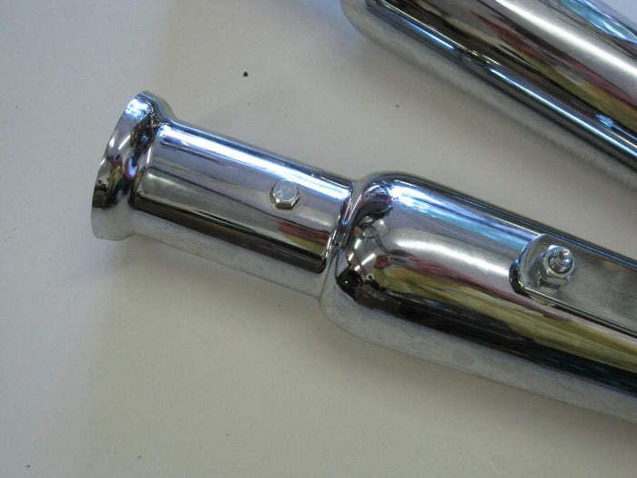 Cocktail shaker mufflers upswept megaphone 1 3/4" Triumph 650 Right & Left side