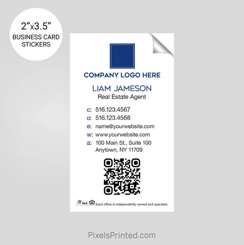 Coldwell Banker business card stickers sticker PixelsPrinted