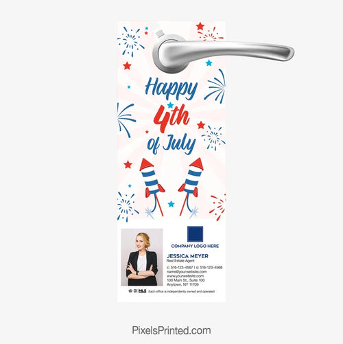 Coldwell Banker patriotic holiday door hanger