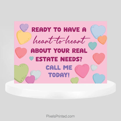 Coldwell Banker realty Valentine’s Day farming postcard PixelsPrinted