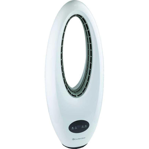 Comfort Zone Bladeless Oscillating Digital Tower Fan