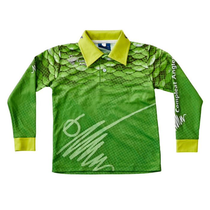COMPLEAT ANGLER KIDS TOURNAMENT SHIRT GREEN [SZ:6]