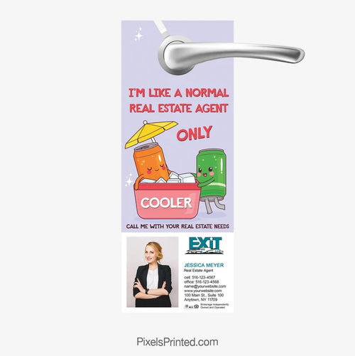 Cool Real Estate Agent Summer Door Hangers for EXIT Realty