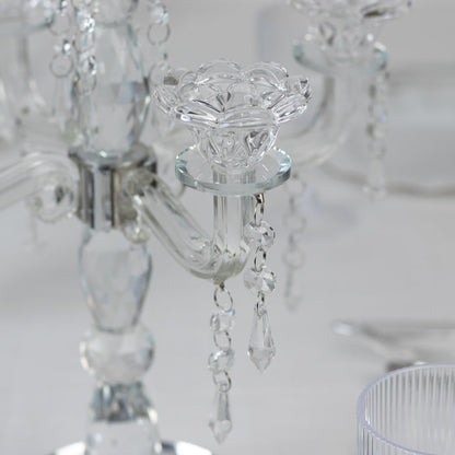 crystal candelabra, taper candle holder, glass candelabra, candle holder, candelabra, glass candle holder#size_parent