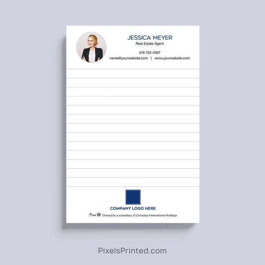 Custom Coldwell Banker real estate agent notepad with personalized branding