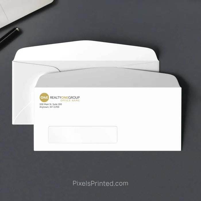 Professional Realty ONE Group real estate envelope with window