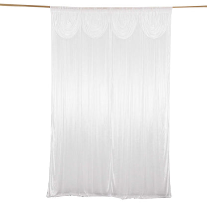 satin curtains, backdrop curtains, satin drapes, linen curtains, drapery panels#color_white