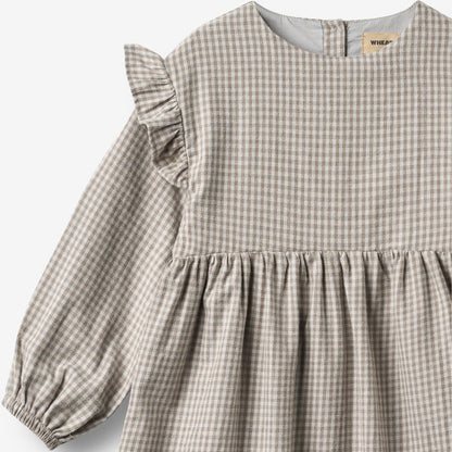 Wheat Main Dress Gro Dress 0104 greybrown check