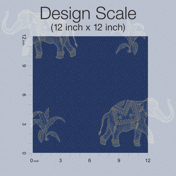 Elephant Walk Peel & Stick Wallpaper pattern close-up