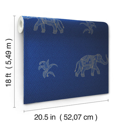 Elephant Walk Peel & Stick Wallpaper - dimensions