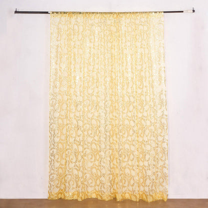 Sequin, Sparkle Curtains, Sequin Panels, Sequin Backdrop Curtain, Tulle Curtains#color_gold